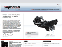 Tablet Screenshot of msa-marine-systems.com